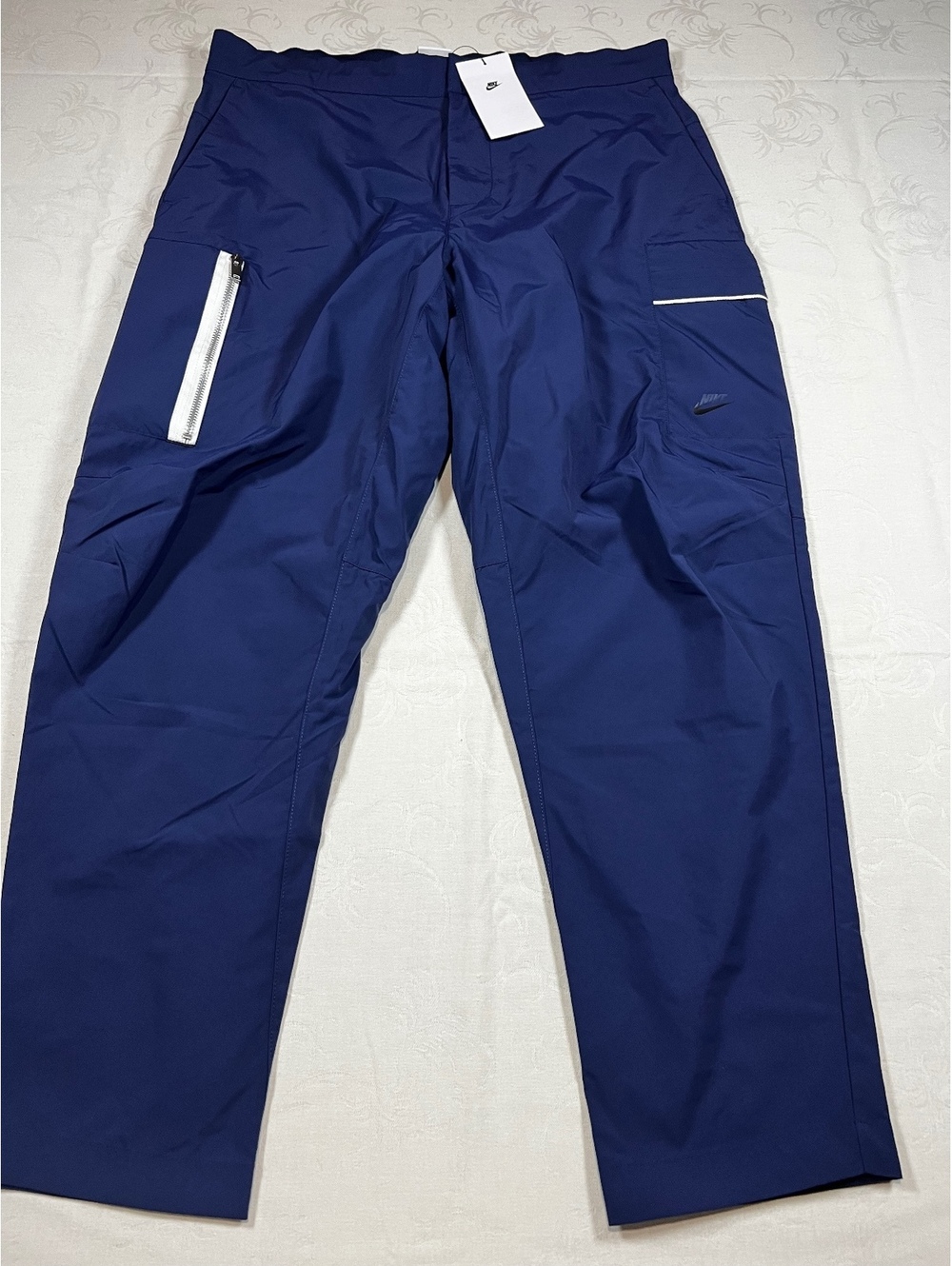 NEW Nike Sportswear Cargo Utility Nylon Navy Blue Pants Size 34